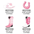 thumbnail image 2 of Big Dot of Happiness Rodeo Cowgirl - DIY Shaped Pink Western Party Cut-Outs - 24 Count, 2 of 6