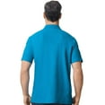 thumbnail image 4 of Gildan Men's Softstyle Pique Polo Shirt, Short Sleeve, Modern Classic Fit, Sapphire, S-4XL, 1-Pack, 4 of 5