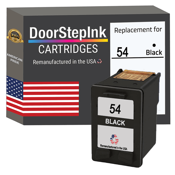 Remanufactured DoorStepInk High Yield Ink Cartridge for HP 54 Black