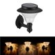 thumbnail image 3 of Inteprter Portable 8 LED montado en la pared con energía solar al aire libre valla de jardín lámpara decorativa paisaje luz Iluminación y accesorios Negro Inteprter HA025927-01, 3 of 6