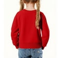 thumbnail image 4 of Cowsor Girls Casual Long Sleeve Hoodies Cute Oversized Fleece Pocket Sweatshirt Tops, 4 of 7