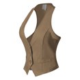 thumbnail image 2 of Made by Olivia Women's Dressy Casual Versatile Racerback Vest Tuxedo Suit Waistcoat, 2 of 6