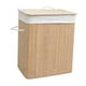 thumbnail image 3 of Cesta de almacenamiento de ropa de bambú, organizador de juguetes, organizador de ropa sucia para Madera 40x30x60cm, 3 of 9