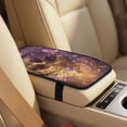 thumbnail image 4 of Xixirimido Car Seat Covers Front Seats Leather Universal Fit for Cars, Vans, Trucks, SUV, Set of 5 Car Seat Protector with Seatbelt Covers & Center Console Cover, Skull with Crown, 4 of 8