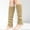 Khaki, variant on Women's Ribbed Knit Leg Warmers Fall Winter Warm Fashion Yoga Ballet Dance Sports Socks