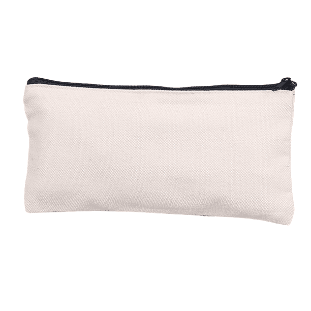 Portaplumas de lona en blanco para bolso artesanal, bolso cosmético multiusos de lona de algodón MFZFUKR CPB-US-XD88-3