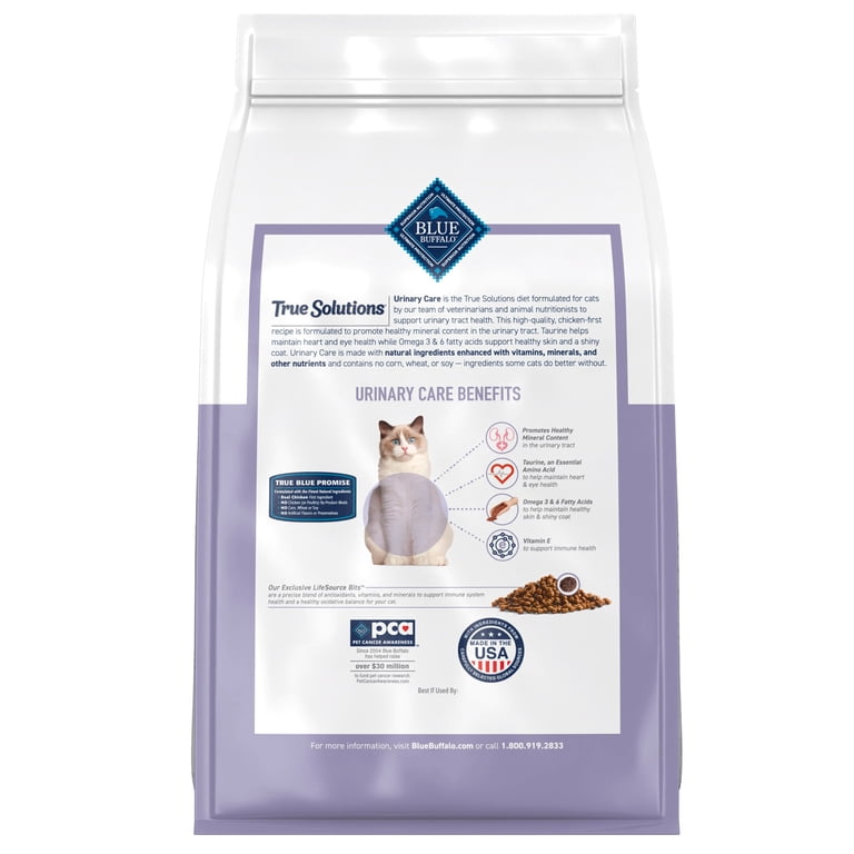 Blue Buffalo True Solutions Urinary Care Cat Food, Chicken, 3.5lb photo 2