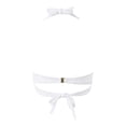 thumbnail image 5 of Crisscross Front Halter Bikini Top with Push-Up Lift and Soft Padding, Awesome For Beach Vacations Pool Parties White M, 5 of 5
