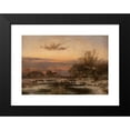 thumbnail image 2 of Hugo Veit 14x11 Black Modern Framed Museum Art Print Titled - Enjoyment at a Winter Evening, 2 of 5