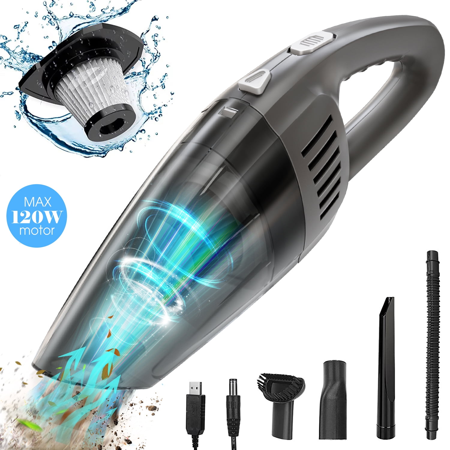 Ifanze Cordless Car Vacuum Cleaner, 8KPA High Power Handheld Vacuum
