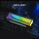 thumbnail image 4 of 2X M.2 ARGB Radiador de Computadora 2280 SSD M2 Radiador PC RGB M.2 Nvme Enfriador Disipador de Efecto Abismo Sin Fin,Negro, 4 of 5