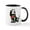White/Black Inside, variant on CafePress - Basset Hound Sugar Skull Mugs - 11 oz Ceramic Mug - Novelty Coffee Tea Cup