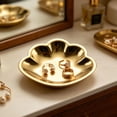 thumbnail image 6 of Jewelry Tray Jewelry Dish, Loetky Gold Tray Decorative Vanity Countertop Tray, Decorative Organizer For Perfume Ring Makeup Key Holder Home Organizers, 6 of 7