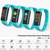 Fitness Tracking Smart Bluetooth 4.0 Wristband w/ Heart Rate + Blood Pressure + Sleep Monitor + Pedometer & Calorie Coun