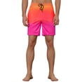 thumbnail image 5 of Unique Bargains Men's Contrast Color Drawstring Waist Beach Swimwear Shorts 28 Orange, 5 of 5