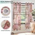 thumbnail image 3 of Yayeee Window Curtains Light Filtering 63"x52" Grommet Panel Pair Home Living Room Decor, Beige Gingerbread Houses, 3 of 7