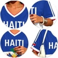 thumbnail image 6 of Y2K Aesthetic Soccer Jersey Tee for Women V-Neck Short Sleeve, Retro Football Fan Streetwear, Trendy Sporty Shirt for Game Day Party Casual Summer Outfit (Blue, L), 6 of 6