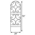 thumbnail image 2 of Panacea Scroll Trellis, Black, 72"H, 2 of 2