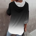thumbnail image 4 of Sudadera Para Mujer Otoño Con Cuello en V Camisas de Manga Larga Botón Abajo Colorblock Sudaderas Con Capucha Túnica Tops Con Cordón Odeerbi  ODB182921, 4 of 6