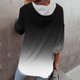 thumbnail image 4 of Sudadera Para Mujer Otoño Con Cuello en V Camisas de Manga Larga Botón Abajo Colorblock Sudaderas Con Capucha Túnica Tops Con Cordón Odeerbi  ODB182922, 4 of 6