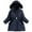 Navy, variant on Kids Jacket,Kids Unisex Patchwork Winter Cute Hooded Padded Jacket for Toddler Baby Outwear Clothes for Seasonal Style & Warmth,Winter Jacket,Navy,6-7 Years
