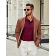 thumbnail image 3 of COOFANDY Men' Long Sleeve Golf Polo Shirts Casual Collared Shirts Contrast Collar Polo Cotton Golf T Shirts, 3 of 6