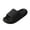 Black, variant on Willtoo Mens Shower Shoes Open Toe Non Slip Slides Cozy Hollow Drain Slip on Sandals Lightweight Indoor Slippers