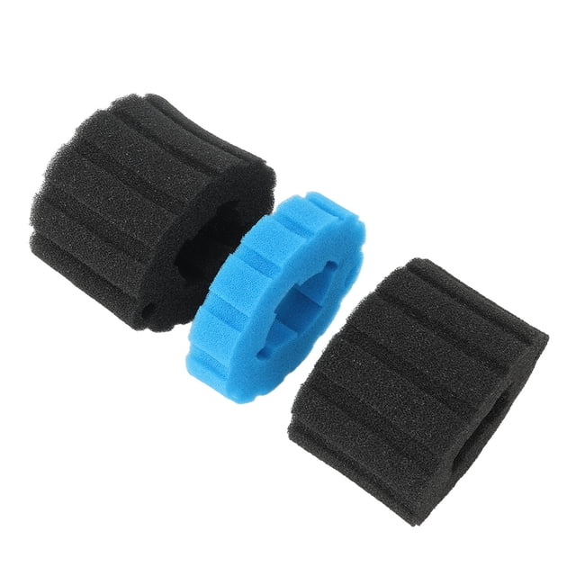 Filtro de espuma de repuesto Aquatis para interiores para Biopress 1 pieza de esponja fina azul 2 piezas de esponja gruesa negra