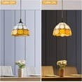 thumbnail image 2 of Tiffany Style Pendant Light - Dimmable Plug-In Hanging Lamp with 16.4 Ft Cord (7.9"W X 6.7"H), 2 of 7