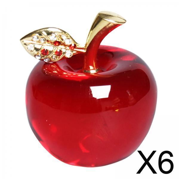 6 Figuras De Manzanas, Pisapapeles, Decoraciones Para El Hogar, Oficina, Día De San Valentín