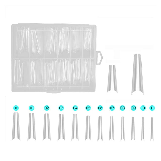 240 PCS/Box Sculpted Nail Tips Manicure Fake French Extension