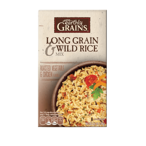 Earthly Grains Long Grain & Wild Rice Mix Roasted Vegetables & Chicken 3-Pack