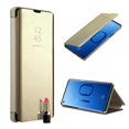 thumbnail image 3 of Redshield Compatible with Samsung Galaxy S10 Flip Case, [Purple/Blue] Transparent Metallic MIrror Flip Case with Kickstand & Mirror Effect, 3 of 18