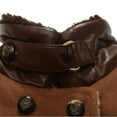 thumbnail image 3 of Little Boys Brown Fake Leather Details Padding Jacket 3/4, 3 of 3