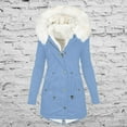 thumbnail image 2 of Luxalzxs Winter Coats for Women Winter Warm Jackets Plus Size Fleece Lined Thick Overcoat Hooded Puffer Down Jacket Zipper Parka Coat, 2 of 3