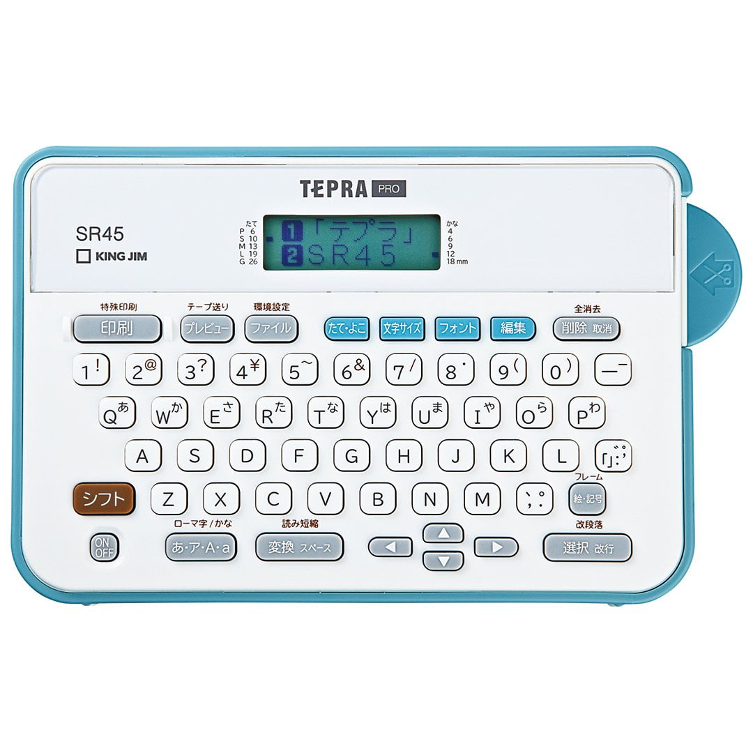 King Jim Label Writer "Tepra" PRO Ash Blue SR45 Blue Body size