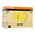 thumbnail image 3 of Sylvania LED G40 Light Bulb, 60 Watt, Dimmable, Vintage, Daylight, 2 Pack, 3 of 10
