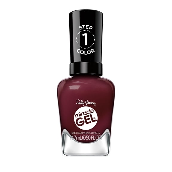 Sally Hansen Miracle Gel, Supercharged Glam Downtown Rush, Long-Lasting Gel Nail Polish, 0.52oz