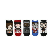 The Walking Dead Chibi Character 5 Pair Pack of Lowcut Socks