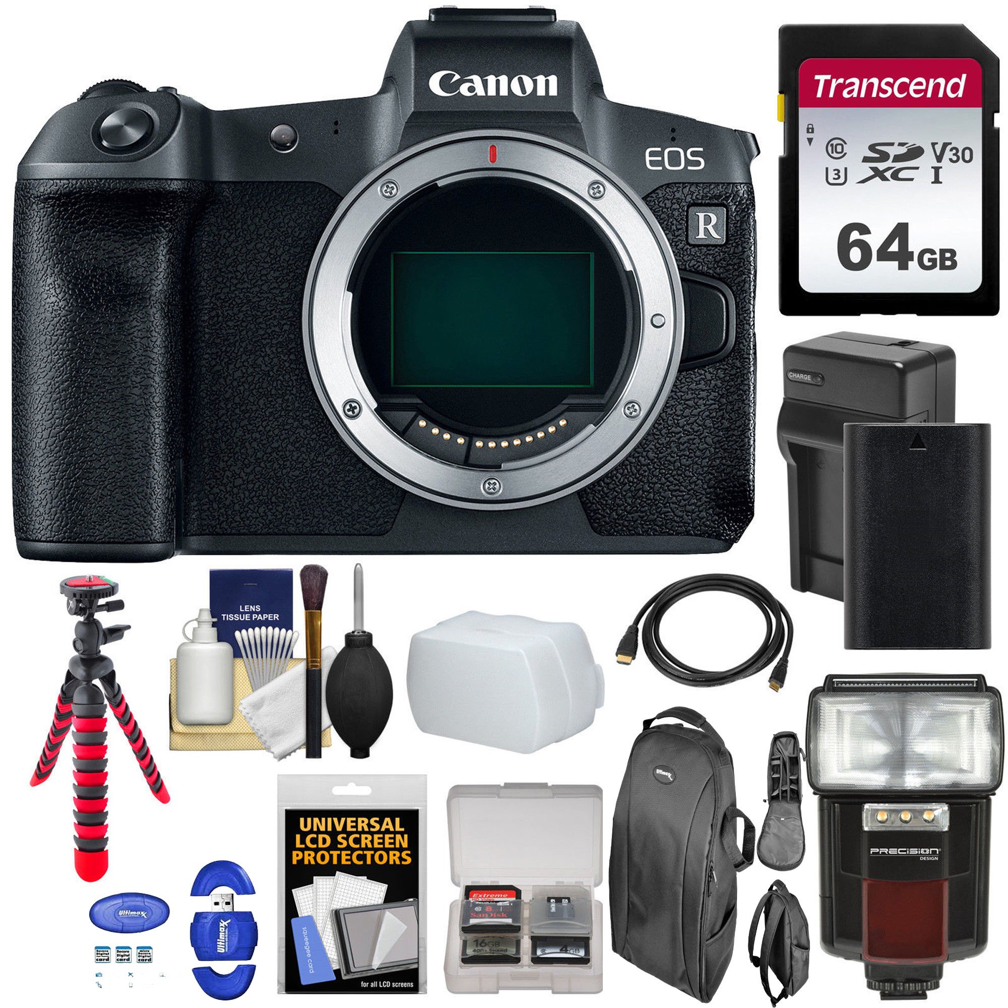 Canon EOS R Mirrorless Digital Camera (Body Only) W/ 64GB Starter Bundle - image 1 of 1
