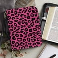 thumbnail image 4 of FOR U DESIGNS Leopard Print Bible Case for Men Size L Portable Leather Bible Cover with Adjustable Strap Bible Bag Bible Covers for Women with Handle Sturdy Leather Bible Cover Bible Accessory, 4 of 7