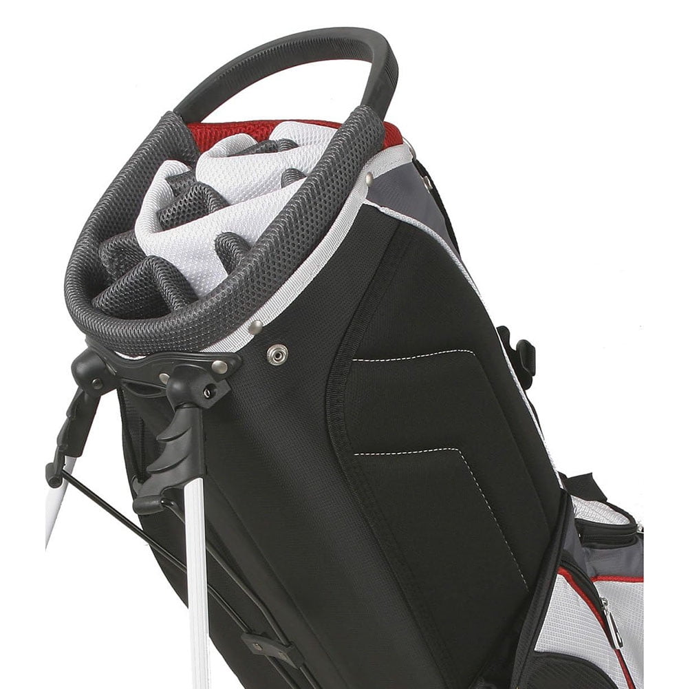 PowerBilt Golf Dunes Lightweight Dual Strap Stand Bag, Black/Charcoal -