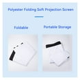 thumbnail image 5 of 60inch 72inch 84inch 100inch 120inch 150inch 16:9 Polyester Folding Simple Soft Curtain Projector Screen For Home Theate ,Wrinkle-Free, 5 of 6