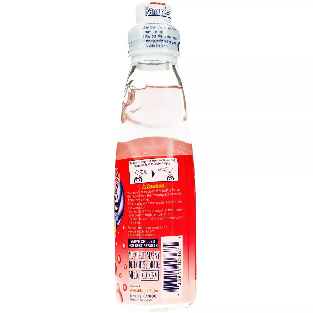 (Pack of 18), Sangaria Ramune Strawberry, 6.76 fl oz