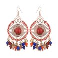 thumbnail image 2 of Happy date 1 Pair Bohemian Earrings Vintage Drop Dangle Earrings Boho Earrings Set Statement Earrings Alloy Long Boho Dangle Earrings for Women, 2 of 7