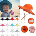 thumbnail image 2 of Penkiiy Baby Hats Sun Hat Memory Cloth Mesh Sun Hat Baby Sunshade Child Fisherman Hat Beach Sunscreen Hat Yellow Hat for 2-6 Years, 2 of 3