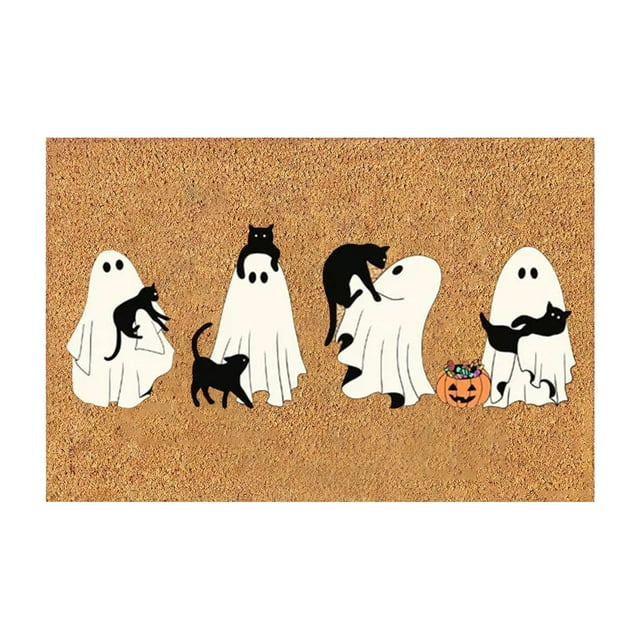 Halloween Doormat Indoor Outdoor Front Porch Rugs 60 * 40CM Bedroom Entrance Patio Decoration
