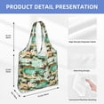 thumbnail image 3 of Vsdgher Colorful Hawaii Palms Print canvas Tote Bag, Lightweight Cloth Bags, Suitable for shopping, groceries, travel, 3 of 4