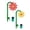 A,B, variant on 2026 Upgrade Crazy Daisy Sprinkler with Hose Adapter, 360° Rotating Dancing Flower Sprinkler Yard Lawn Garden Irrigation, Outdoor Water Play Cooling Sprinkler for Kids Pets Family Backyard Fun 1PC