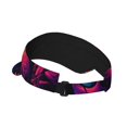 thumbnail image 2 of Daiia Purple-Red Skull Pattern Sport Sun Visor Hats Visor Cap Adjustable Empty Top Baseball Cap Cotton Ball Caps for Women and Men, 2 of 7